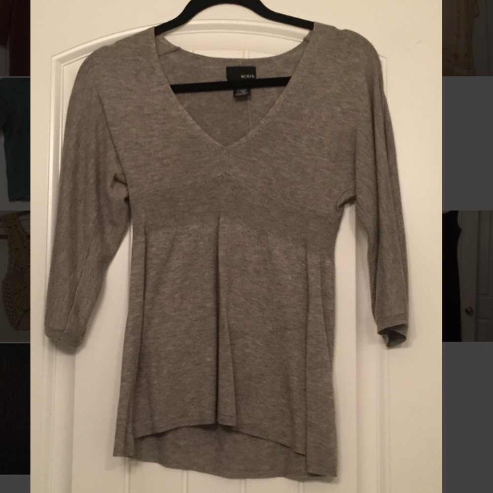Cashmere sweater blouse